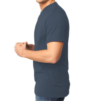 District Very Important Tee ® V Neck, Heathered Navy, Left Side view