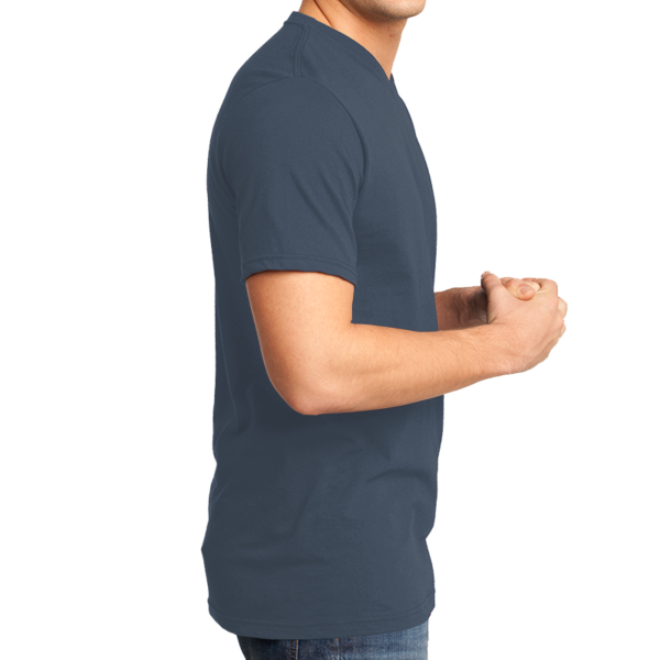 District Very Important Tee ® V Neck, Heathered Navy, Right Side view