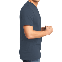 District Very Important Tee ® V Neck, Heathered Navy, Right Side view