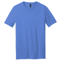 District Very Important Tee ® V Neck, Heathered Royal, Front view