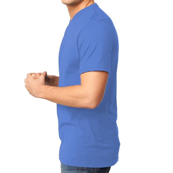 District Very Important Tee ® V Neck, Heathered Royal, Left Side view