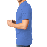 District Very Important Tee ® V Neck, Heathered Royal, Left Side view