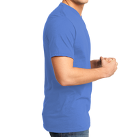 District Very Important Tee ® V Neck, Heathered Royal, Right Side view