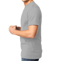 District Very Important Tee ® V Neck, Light Heather Grey, Left Side view