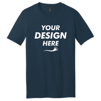 District Very Important Tee ® V Neck, New Navy, Front view, Mockup