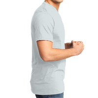 District Very Important Tee ® V Neck, White, Right Side view