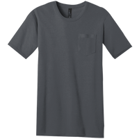District Very Important Tee ® with Pocket, Charcoal, Front view