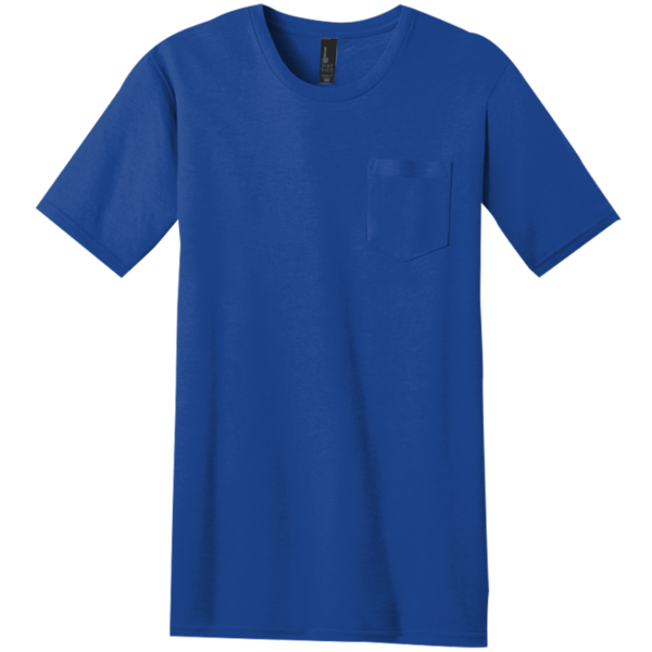 District Very Important Tee ® with Pocket, Deep Royal, Front view