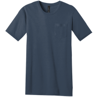 District Very Important Tee ® with Pocket, Heathered Navy, Front view