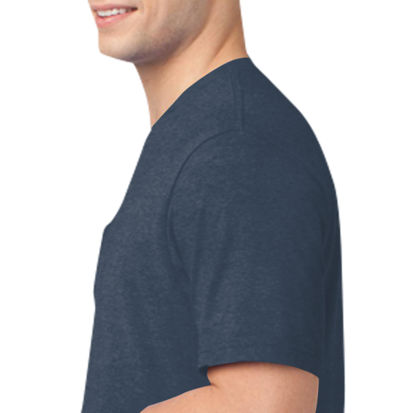 District Very Important Tee ® with Pocket, Heathered Navy, Left Sleeve (Short) view