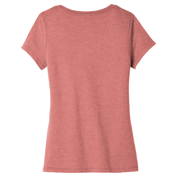District Women's Very Important Tee ® V Neck, Blush Frost, Back view