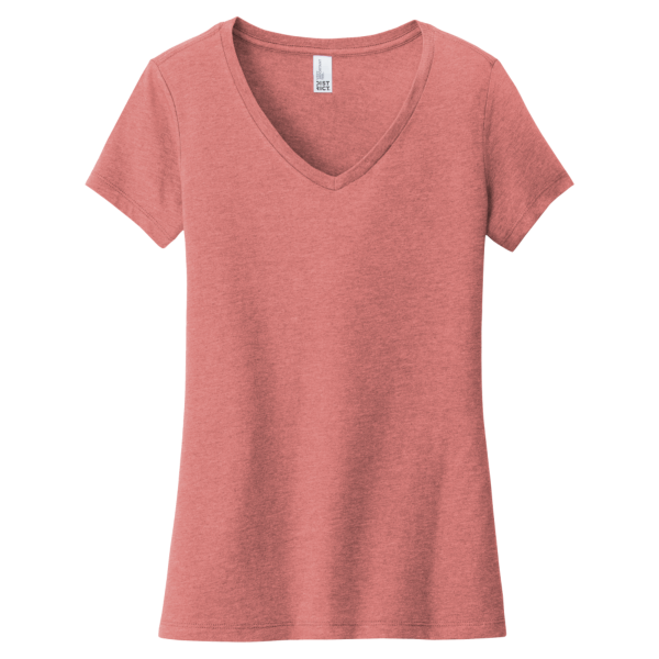District Women's Very Important Tee ® V Neck, Blush Frost, Front view