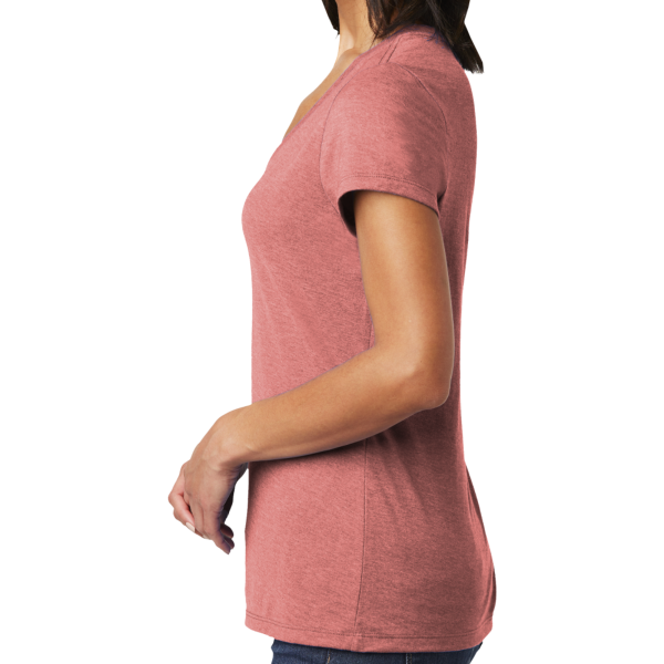 District Women's Very Important Tee ® V Neck, Blush Frost, Left Sleeve view