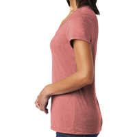 District Women's Very Important Tee ® V Neck, Blush Frost, Left Sleeve view