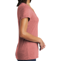 District Women's Very Important Tee ® V Neck, Blush Frost, Right Sleeve view