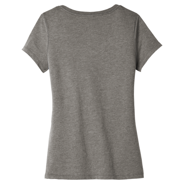 District Women's Very Important Tee ® V Neck, Grey Frost, Back view