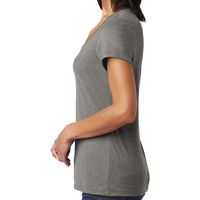 District Women's Very Important Tee ® V Neck, Grey Frost, Left Sleeve view