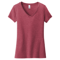 District Women's Very Important Tee ® V Neck, Heathered Cardinal, Front view