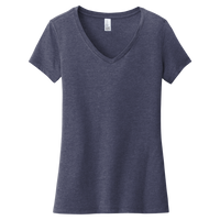 District Women's Very Important Tee ® V Neck, Heathered Navy, Front view