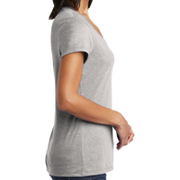 District Women's Very Important Tee ® V Neck, Light Heather Grey, Right Sleeve view