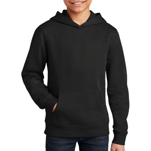 District Youth V.I.T. Fleece Hoodie, Black, Front view