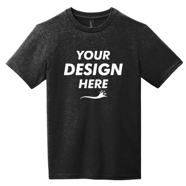 District Youth Very Important Tee ®, Black, Front view, Mockup