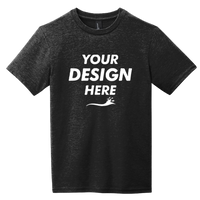 District Youth Very Important Tee ®, Black, Front view, Mockup