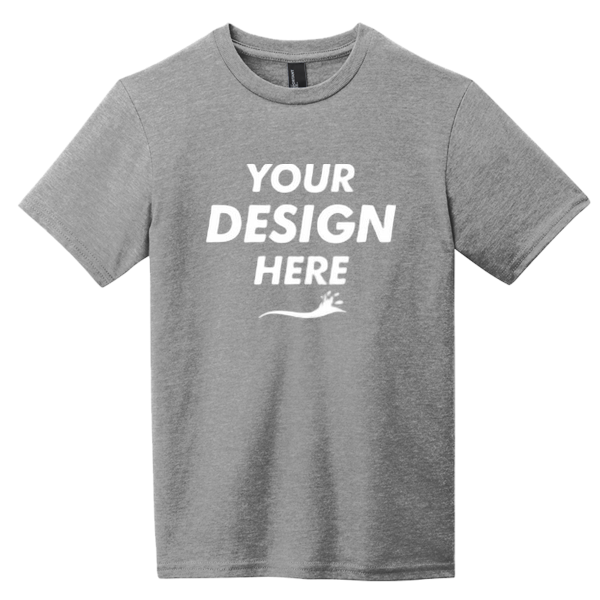 District Youth Very Important Tee ®, Grey Frost, Front view, Mockup