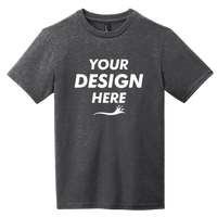 District Youth Very Important Tee ®, Heathered Charcoal, Front view, Mockup
