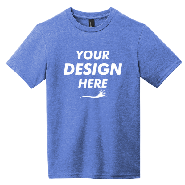 District Youth Very Important Tee ®, Royal Frost, Front view, Mockup
