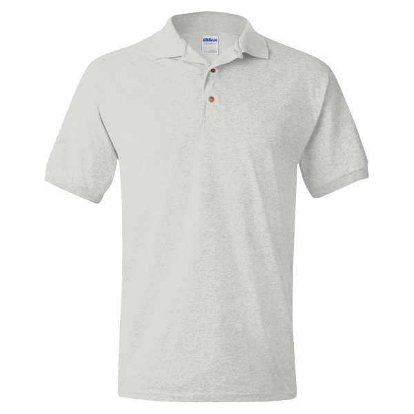 Gildan DryBlend® Jersey Polo, Ash, Front view