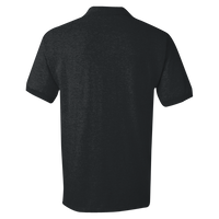 Gildan DryBlend® Jersey Polo, Black, Back view
