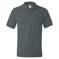 Gildan DryBlend® Jersey Polo, Dark Heather, Front view