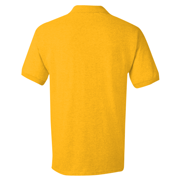 Gildan DryBlend® Jersey Polo, Gold, Back view
