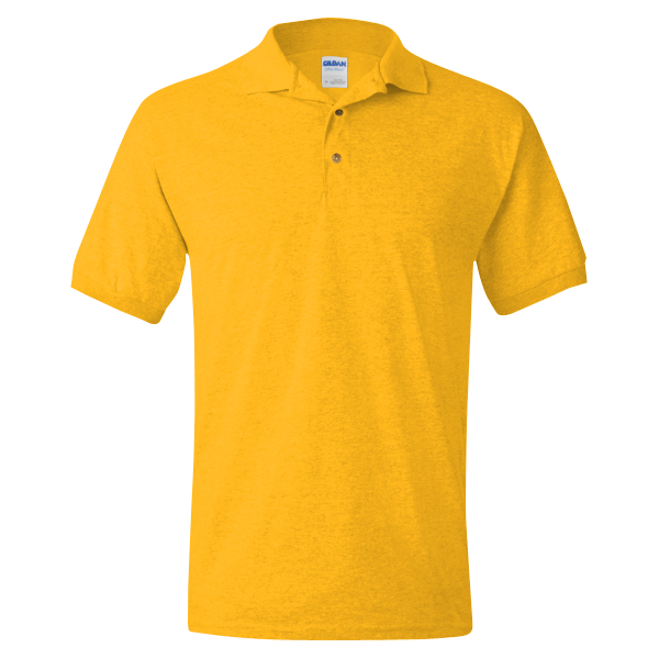 Gildan DryBlend® Jersey Polo, Gold, Front view