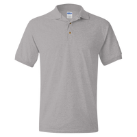 Gildan DryBlend® Jersey Polo, Graphite Heather, Front view