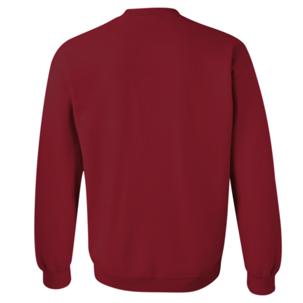 Gildan Heavy Blend™ Crewneck Sweatshirt, Cardinal Red, Back view