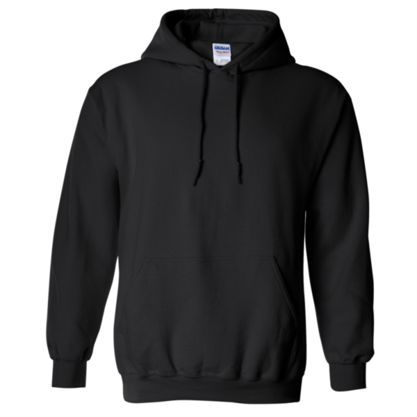 Gildan Heavy Blend™ Hooded Sweatshirt, Black, Front view