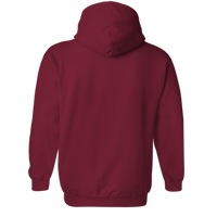 Gildan Heavy Blend™ Hooded Sweatshirt, Cardinal Red, Back view