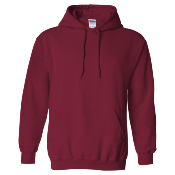 Gildan Heavy Blend™ Hooded Sweatshirt, Cardinal Red, Front view