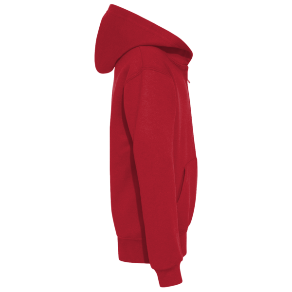 Gildan Heavy Blend™ Youth Full-Zip Hooded Sweatshirt, Red, Right Sleeve view