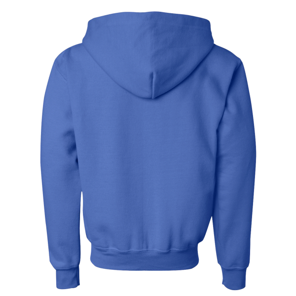 Gildan Heavy Blend™ Youth Full-Zip Hooded Sweatshirt, Royal, Back view