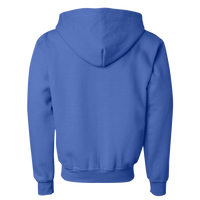 Gildan Heavy Blend™ Youth Full-Zip Hooded Sweatshirt, Royal, Back view