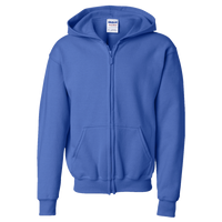 Gildan Heavy Blend™ Youth Full-Zip Hooded Sweatshirt, Royal, Front view
