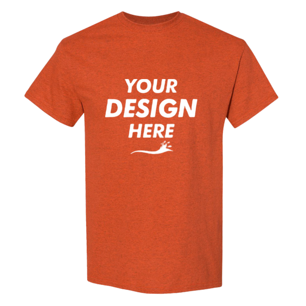 Gildan Heavy Cotton™ T-Shirt, Antique Orange, Front view, Mockup