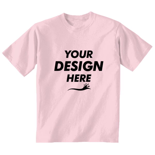 Gildan Toddler Heavy Cotton™ T-Shirt, Light Pink, Front view, Mockup