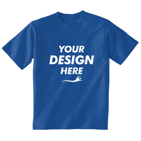 Gildan Toddler Heavy Cotton™ T-Shirt, Royal, Front view, Mockup