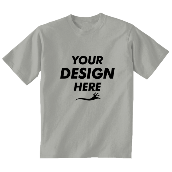 Gildan Toddler Heavy Cotton™ T-Shirt, Sport Grey, Front view, Mockup