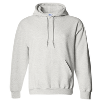 Gildan Unisex DryBlend® Hooded Sweatshirt, Ash, Front view
