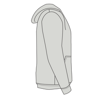 Gildan Unisex DryBlend® Hooded Sweatshirt, Ash, Right Sleeve (Long) view